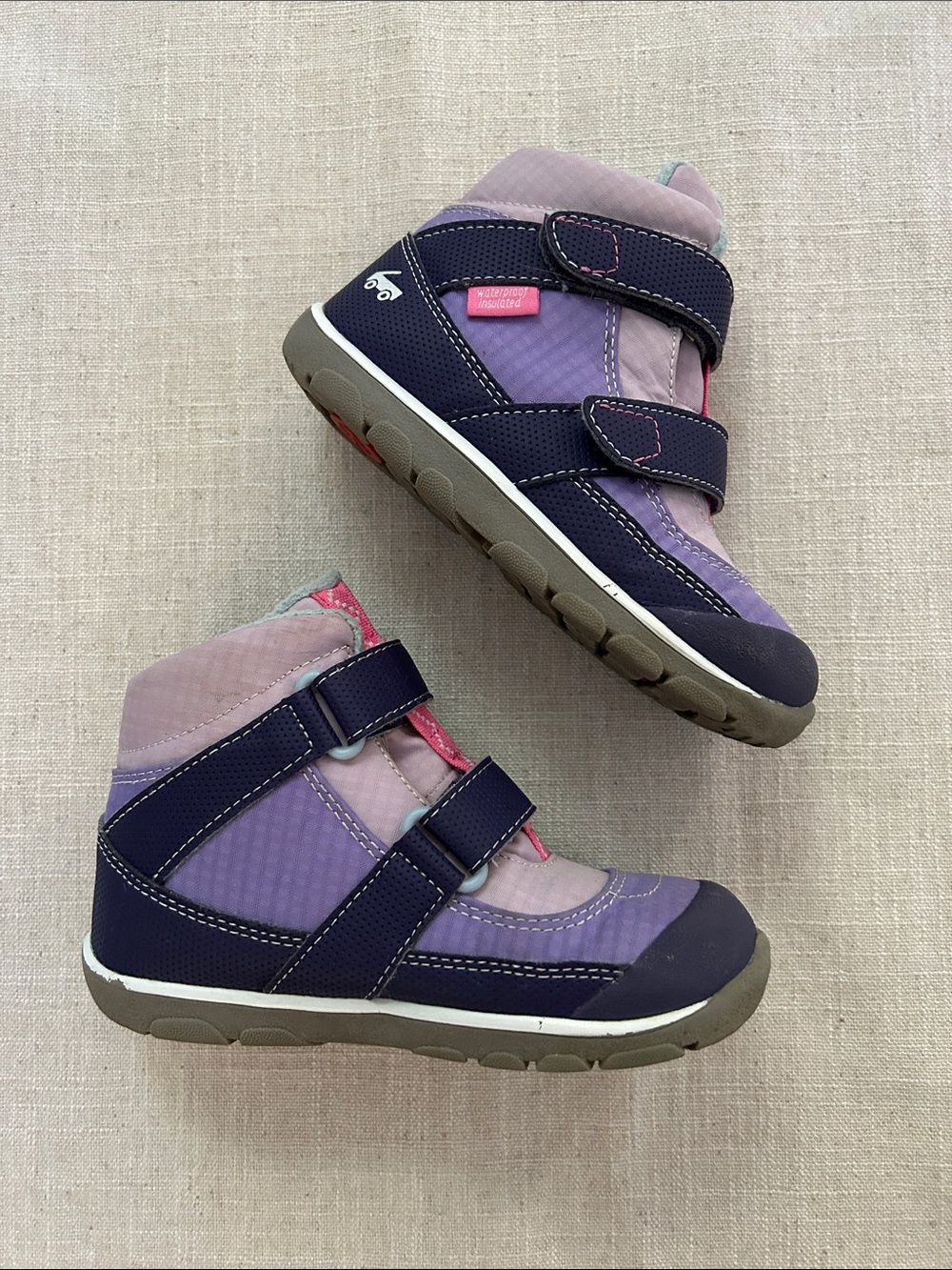 See Kai Run Atlas II Waterproof Boots Purple High-Top Insulated Size 11